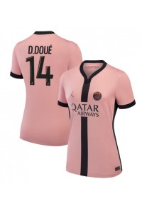 Paris Saint-Germain Desire Doue #14 Voetbaltruitje 3e tenue Dames 2024-25 Korte Mouw